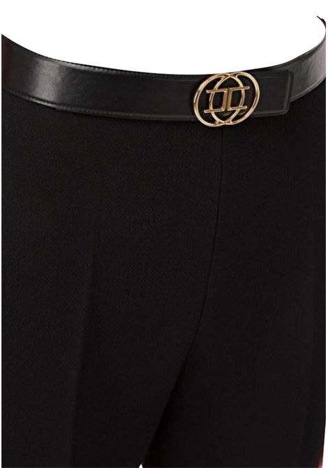 Pantalone Capri con cintura ELISABETTA FRANCHI | Pantaloni | PA03397E2.698